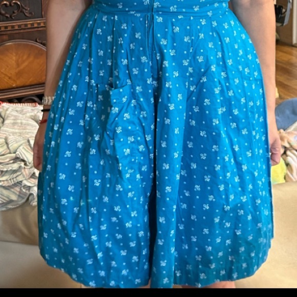 Original Steindl Dress Munchen Salzburg Blue Zip Front 38 - Picture 3 of 12